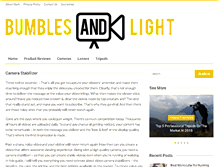 Tablet Screenshot of bumblesandlight.com